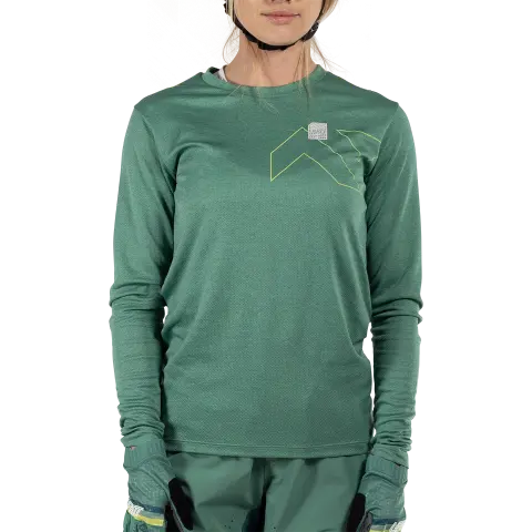 Product image of Leatt, Trail 3.0 Jersey Womens (MTB) Mountain Bike in Stone, Colors: Black, Coral, Lagoon, Stone, Sizes: 2-2, SKU: 5025107403