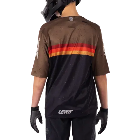 Product image of Leatt, Enduro 3.0 Jersey (Youth) (MTB) Mountain Bike in Rust, Colors: Black, Pistachio, Rust, Sizes: Y-LG, Y-MD, Y-SM, Y-XL, SKU: 5025108422