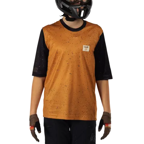 Detailed product image of Leatt, Enduro 3.0 Jersey (Youth) (MTB) Mountain Bike in Pistachio, Colors: Black, Pistachio, Rust, Sizes: Y-LG, Y-MD, Y-SM, Y-XL, SKU: 5025108422