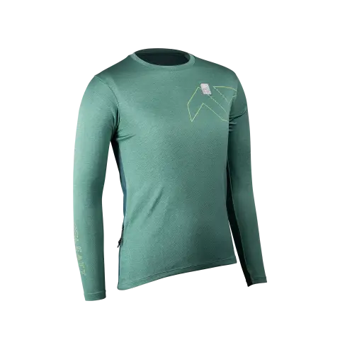 Studio product image of Leatt, Trail 3.0 Jersey Womens (MTB) Mountain Bike in Lagoon, Colors: Black, Coral, Lagoon, Stone, Sizes: 2-2, SKU: 5025107403