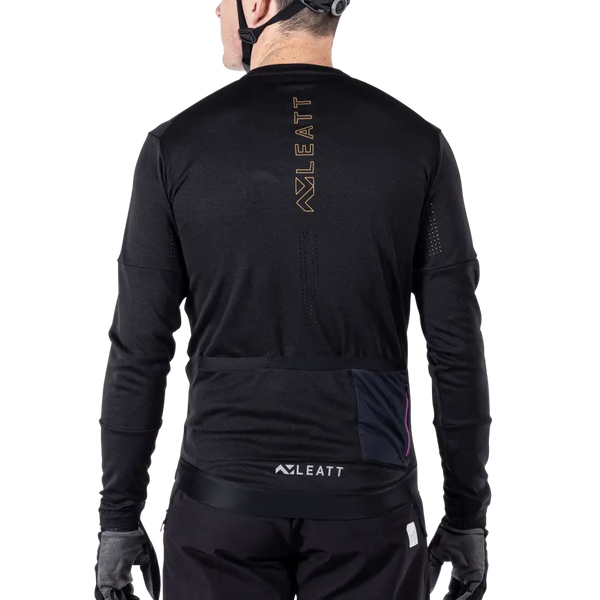 Product image of Leatt, Trail 4.0 Jersey (MTB) Mountain Bike in Peanut, Colors: Black, Peanut, Teal, Sizes: 2-3, SKU: 5025103724