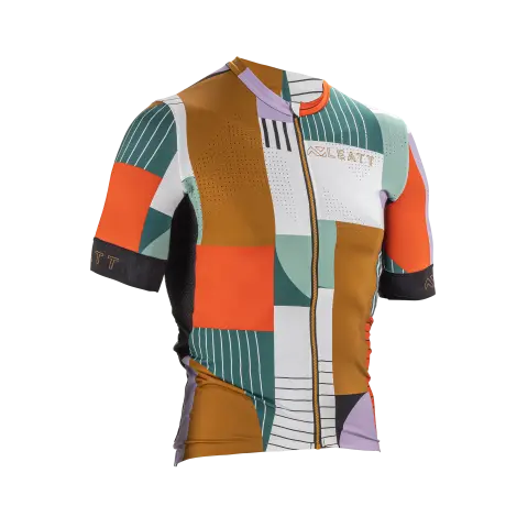 Detailed product image of Leatt- Endurance 5.0 Jersey (MTB) Mountain Bike in Velvet, Colors: Art, Black, Mojito, Teal, Velvet, Sizes: 2-3, SKU: 5025103502
