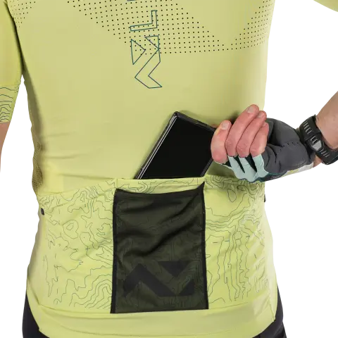 Product photo showing Leatt- Endurance 5.0 Jersey (MTB) Mountain Bike in Art, Colors: Art, Black, Mojito, Teal, Velvet, Sizes: 2-3, SKU: 5025103502 - alternate view