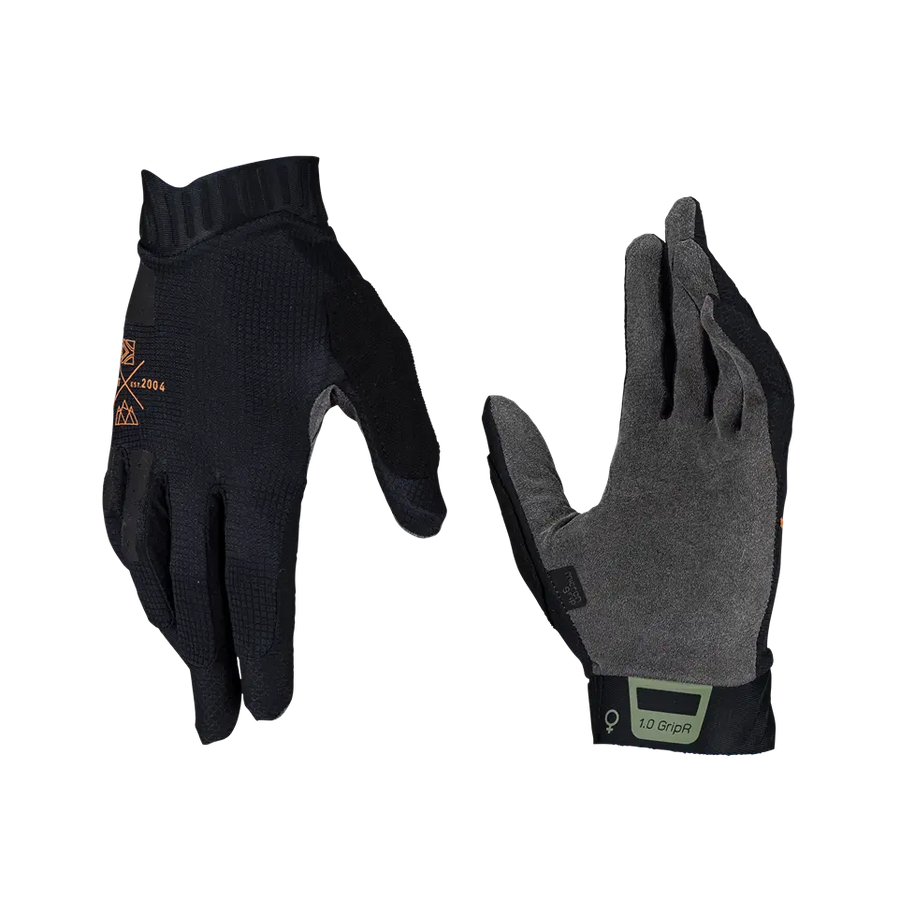 Studio product image of Leatt, GripR 1.0 Glove (MTB) Mountain Bike (Womens) in Stealth, Colors: Botanic, Cream, Lagoon, Stealth, Sizes: LG, MD, SM, XS, SKU: 6024150483