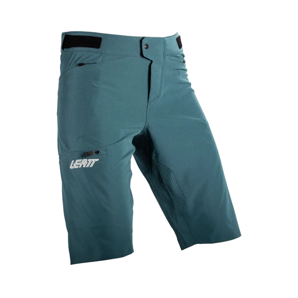 Product photo showing Leatt, Enduro 1.0 Shorts (MTB) Mountain Bike in Peanut, Colors: Black, Peanut, Teal, Sizes: 2-3, SKU: 5024120606
