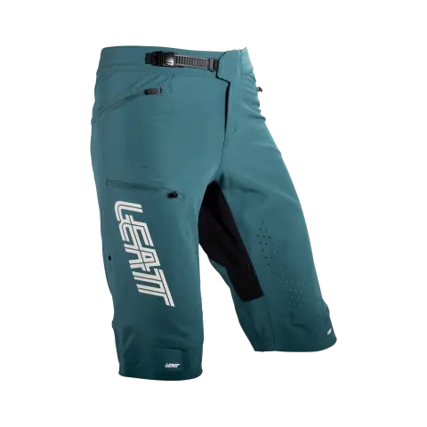 Image showing Leatt, Gravity 4.0 Short (MTB) Mountain Bike in Graphite, Colors: Black, Graphite, Teal, Sizes: 2-3, SKU: 5025010704