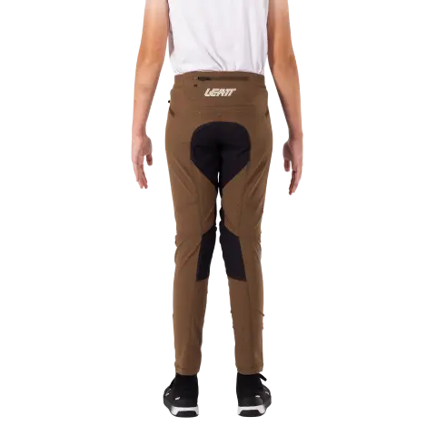 Product photo showing Leatt, Gravity 4.0 Pant (Youth) (MTB) Mountain Bike in Loam, Sizes: Y-LG, Y-MD, Y-SM, Y-XL, SKU: 5025108581
