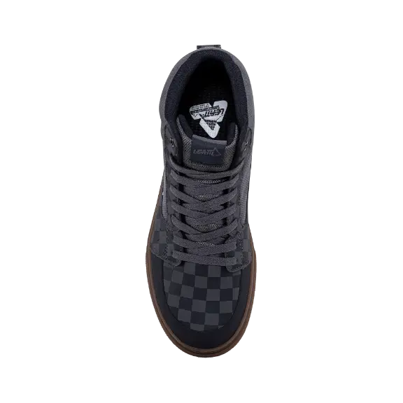 Product photo showing Leatt, Flat 1.0 Hi Shoe in Black, Colors: Black, Graphite, Sizes: 6-105, SKU: 3024320264