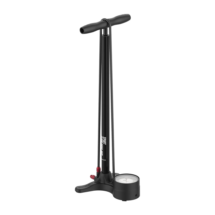Lezyne - Sport Floor Drive 3.5 HP Pump (MTB) - Flat Black - Sport Floor Drive 3.5 ABS - SKU: 1-FP-SPFLDR-V547