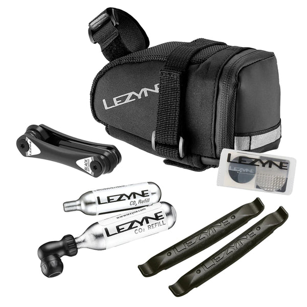 Lezyne - M-Caddy (MTB) - Black - M-Caddy CO2 Saddle Bag Kit - SKU: 1-SB-CADLD-V3M04