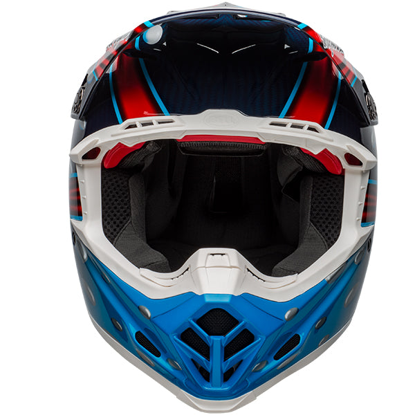 motorcycle helmet, showing aerodynamic shell design, ventilation ports, and secure retention system built for rider comfort and protection. SKU 07123872.