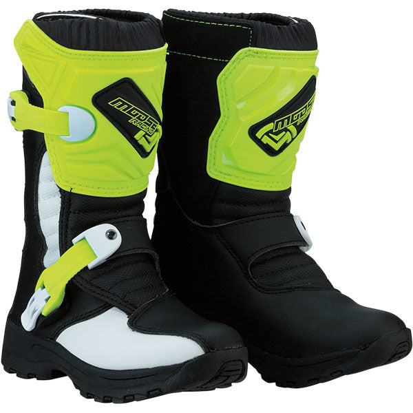 Product image of moose racing m1.3 mx boot hiviz child 9c0c4778 7b36 4c31 80d9 b0e62d8552af motocross boots showing design and colorway | Available at BTO Sports