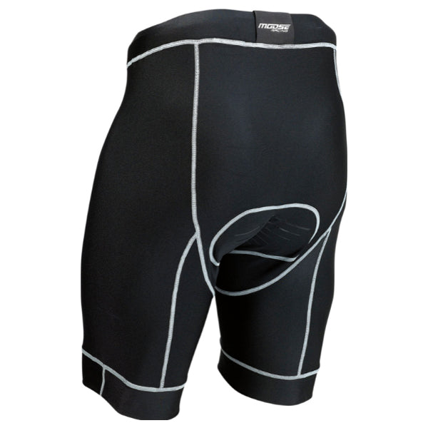 Moose Racing Mountain Bike Compression Shorts product image in XS sizes BLACK SKU 5001012. Base Layer Shorts | Available at BTO Sports