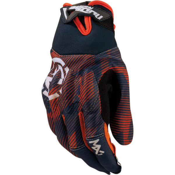 Product image of Moose Racing mx22 mx1 gloves orange 1 motocross gloves showing fit, construction, and colorway | Available at BTO Sports