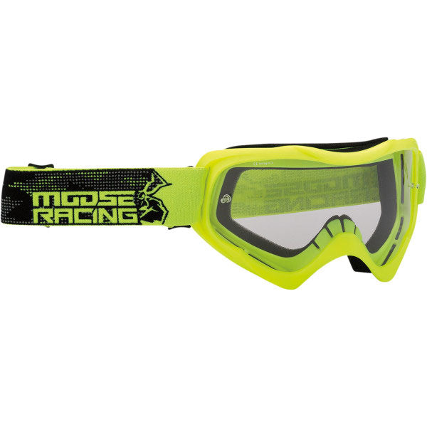 Product image of Moose Racing qualifier agroid goggle hi viz motocross goggles showing frame design, lens style, and colorway