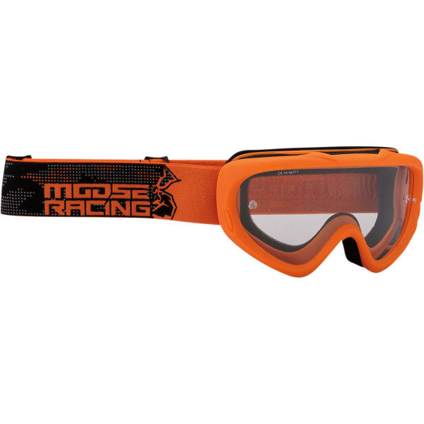 Product image of Moose Racing qualifier agroid goggle youth orange motocross goggles showing frame design, lens style, and colorway
