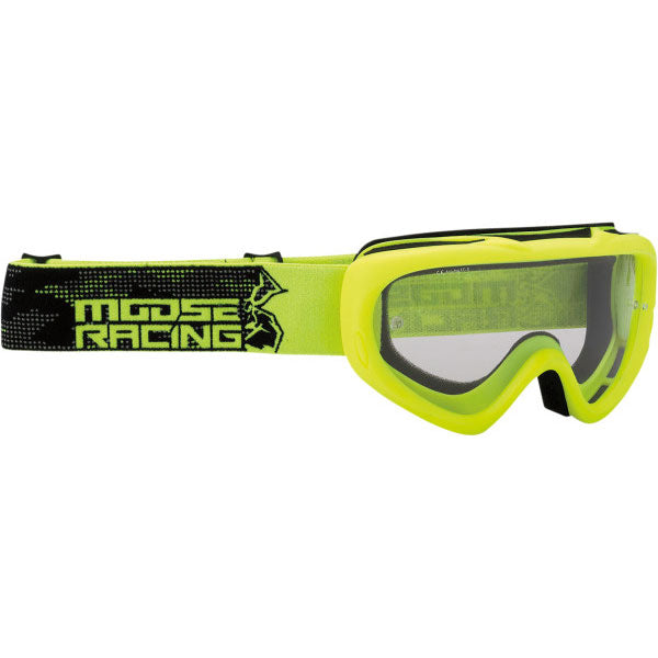 Product image of Moose Racing qualifier agroid goggle youth hi viz motocross goggles showing frame design, lens style, and colorway