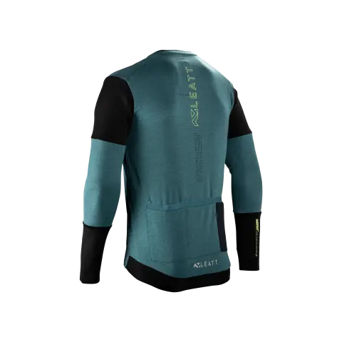 Detailed product image of Leatt, Trail 4.0 Jersey (MTB) Mountain Bike in Black, Colors: Black, Peanut, Teal, Sizes: 2-3, SKU: 5025103724