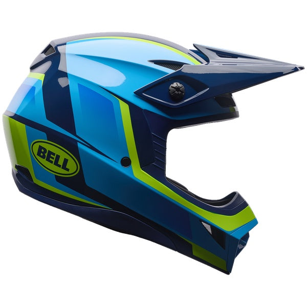Bell MX-10 MIPS Spiral motocross helmet in Vapor Blue, view 1, SKU 7206907