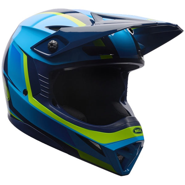 Bell MX-10 MIPS motocross helmet in Vapor Blue, view 2, SKU 7206907