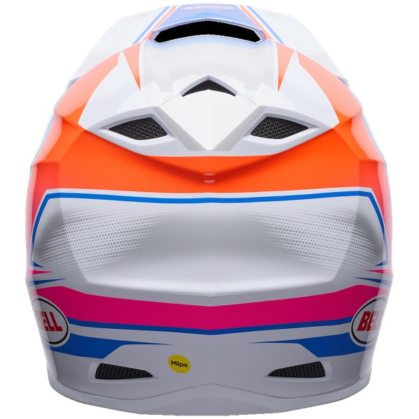 Bell MX-10 MIPS motocross helmet in White/Blue, view 4, SKU 7206961