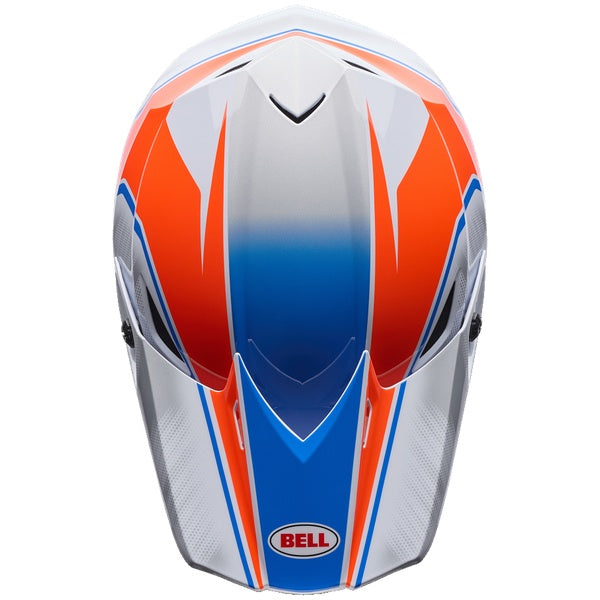 Bell MX-10 MIPS motocross helmet in White/Blue, view 5, SKU 7206961