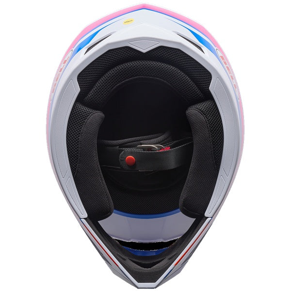 Bell MX-10 MIPS motocross helmet in White/Blue, view 6, SKU 7206961
