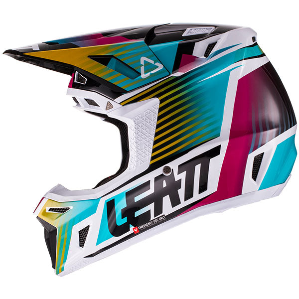 Detailed product image of Leatt, Moto 8.5 V22 Helmet in Black, Colors: Aqua, Black, Red, Royal, Sizes: 2-2, SKU: 1022010320