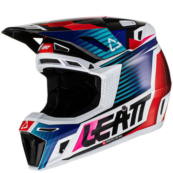Image showing Leatt, Moto 8.5 V22 Helmet in Black, Colors: Aqua, Black, Red, Royal, Sizes: 2-2, SKU: 1022010320