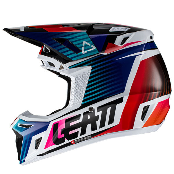 Image showing Leatt, Moto 8.5 V22 Helmet in Red, Colors: Aqua, Black, Red, Royal, Sizes: 2-2, SKU: 1022010320