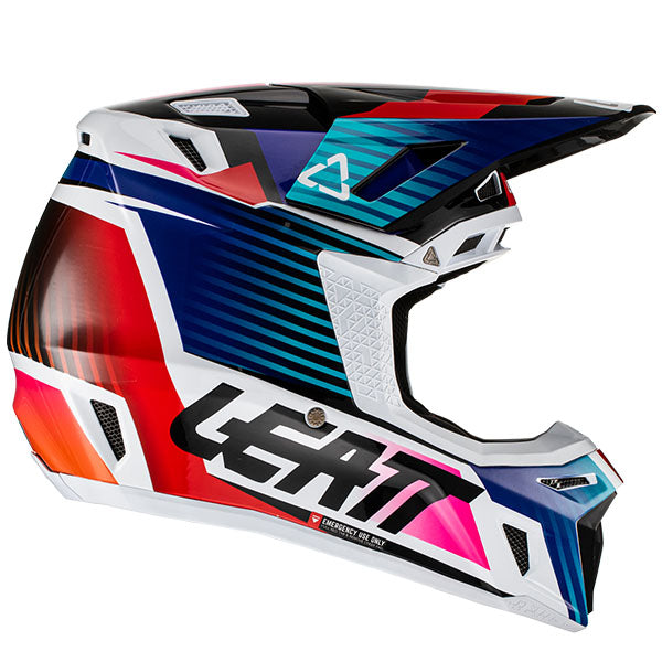 Image showing Leatt, Moto 8.5 V22 Helmet in Red, Colors: Aqua, Black, Red, Royal, Sizes: 2-2, SKU: 1022010320