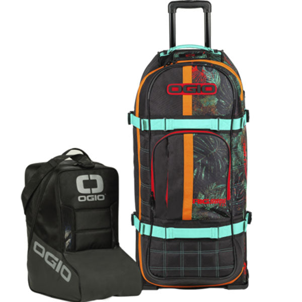 Product image of ogio 209800 20pro 20wheeled 20bag 0029 OG 21 GEARBAG RIG9800PRO TROPICS BOOTBAG WEB 460x e336380f e198 40f6 b533 118cc086ebce motocross boots showing design and colorway | Available at BTO Sports