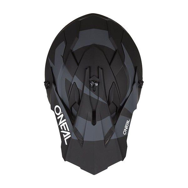 High-resolution studio image of O'Neal, 2 Series SLICK Helmet, SKU 0200-S13, color options Black/Grey, sizes XS–2X