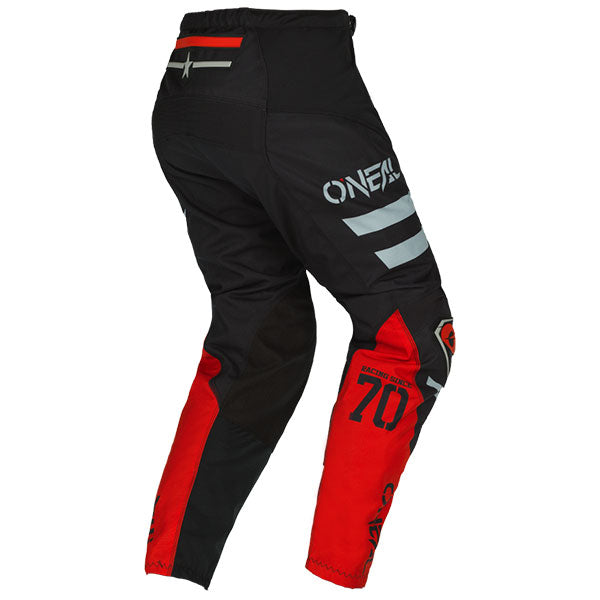 Detailed studio photograph of O'Neal, Element Squadron Pants, SKU E021-434, color options White, Black, Teal, sizes 28–42