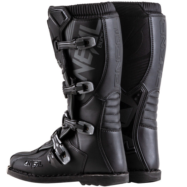Studio product photo on a neutral background of O'Neal, Element Boots, SKU 0332-208, color options White, Black, Red, Grey, sizes 7–15