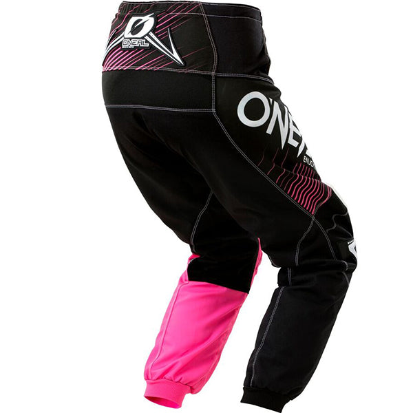 Studio photo showcasing O'Neal, Element Racewear Pant (Youth), Pants, color options Blue/ Yellow, Black/Pink, sizes Y-28, Y-26