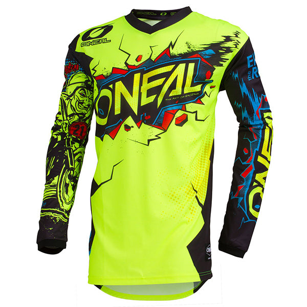 Studio image highlighting O'Neal, Element Villain Jersey, SKU 001E-914, color options Grey, sizes XL–2X
