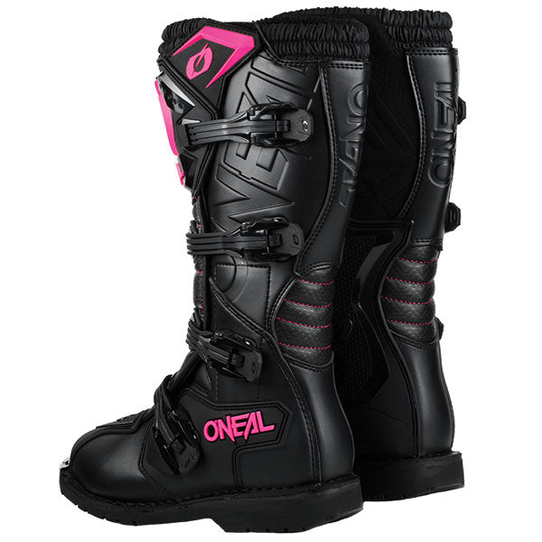 Studio image on a white background of O'Neal, Rider Pro Boots (Women's), SKU 0335-706, color options Pink, sizes 5–12