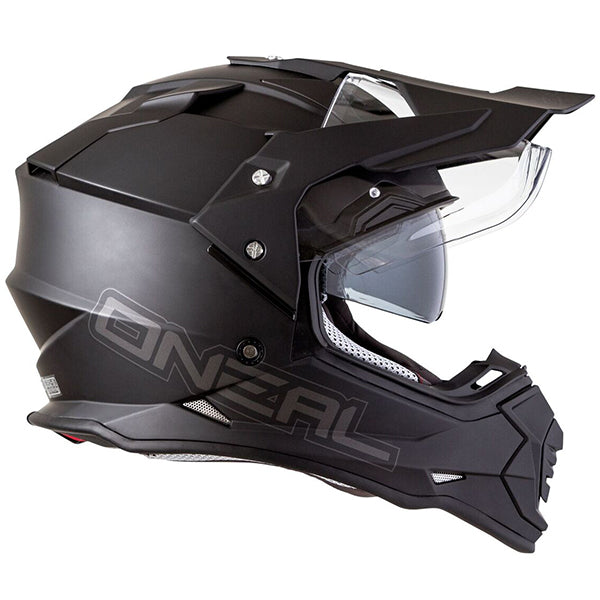 High-resolution studio image of O'Neal, Sierra II Flat Helmet, SKU 0817-511, color options White, Black, sizes XS–2X