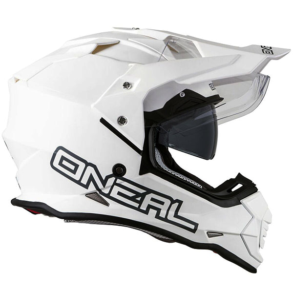 Detailed studio photograph of O'Neal, Sierra II Flat Helmet, SKU 0817-514, color options White, Black, sizes XS–2X