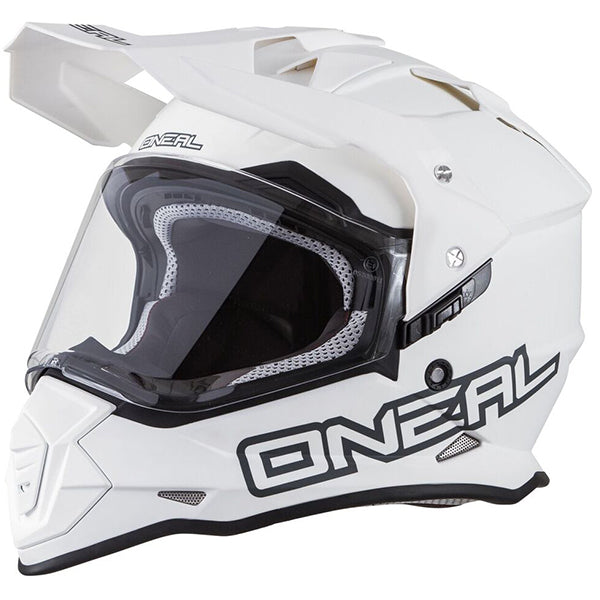 Detailed studio photograph of O'Neal, Sierra II Flat Helmet, SKU 0817-503, color options White, Black, sizes XS–2X