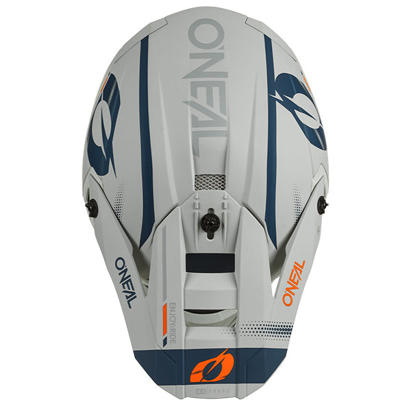 Studio photo showcasing O'Neal, 5 Series Haze Helmet, SKU 0628-316, color options Black/Red, Blue/Red, Blue/Orange, Grey/Black, sizes XS–2X