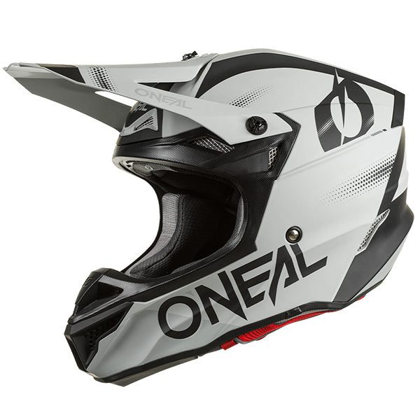 Clean studio photo on a white background of O'Neal, 5 Series Haze Helmet, SKU 0628-322, color options Black/Red, Blue/Red, Blue/Orange, Grey/Black, sizes XS–2X