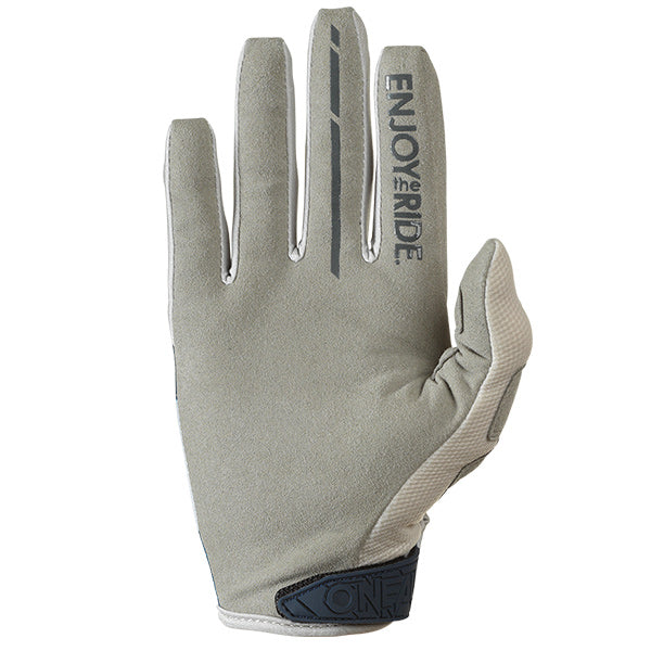 Studio image highlighting O'Neal, Mayhem Rider Glove, Offroad Gloves, SKU M030-111, color options Black/White, Blue/Grey, Red/Grey, sizes XL–2X