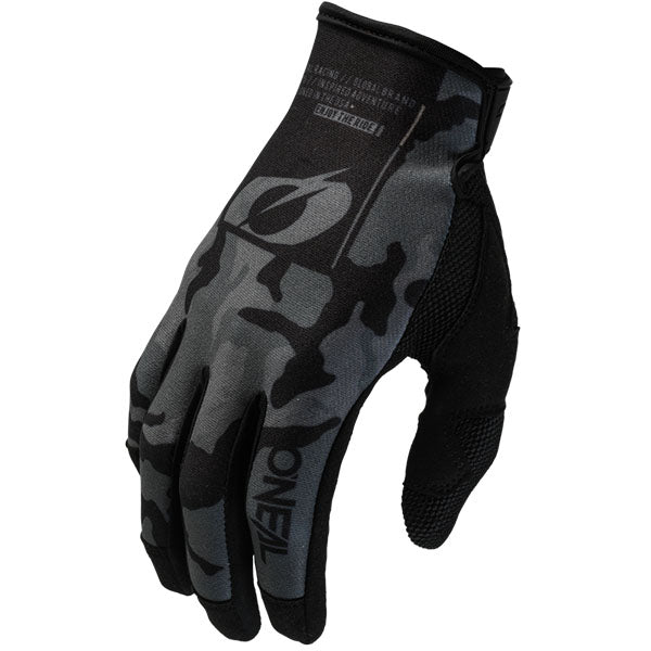 Studio image on a white background of O'Neal, Mayhem Camo V.23 Gloves, Offroad Gloves, SKU M030-631, color options Black/Green, Black/Grey, sizes XL–2X