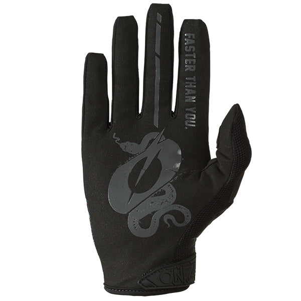 Studio photo showcasing O'Neal, Mayhem Scarz Glove, Offroad Gloves, SKU M030-209, color options Black/White, sizes XL–2X