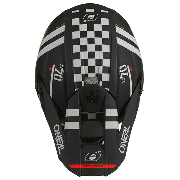 Detailed studio photograph of O'Neal, 5 Series Squadron Helmet, SKU 0628-713, color options Black/Grey Matte, White/Black Matte, sizes XS–2X