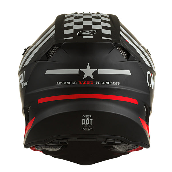 Studio image on a white background of O'Neal, 5 Series Squadron Helmet, SKU 0628-714, color options Black/Grey Matte, White/Black Matte, sizes XS–2X