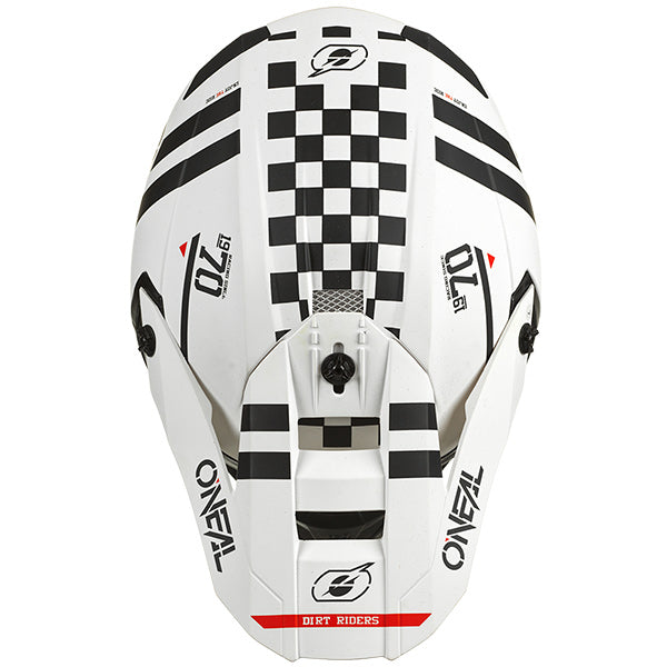 Studio image highlighting O'Neal, 5 Series Squadron Helmet, SKU 0628-716, color options Black/Grey Matte, White/Black Matte, sizes XS–2X