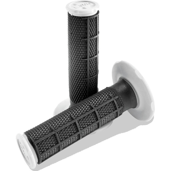Pro Taper 1/2 Waffle Grips, Dual Density Black, SKU ptr024849.